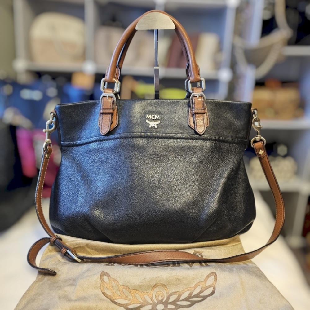 MCM Leather Embossed Purse